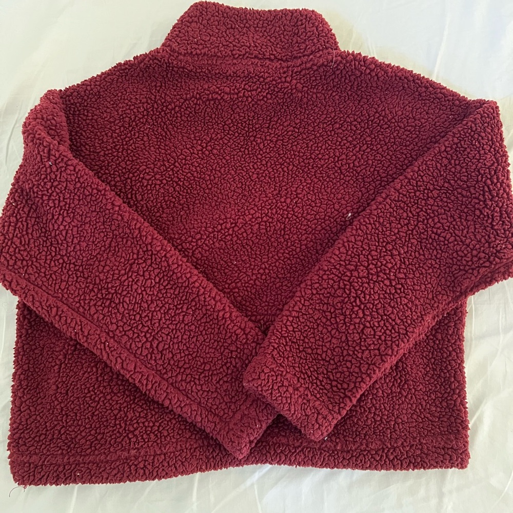 Hippie Rose Fluffy Half-zip Sweater - Picture 2 of 2